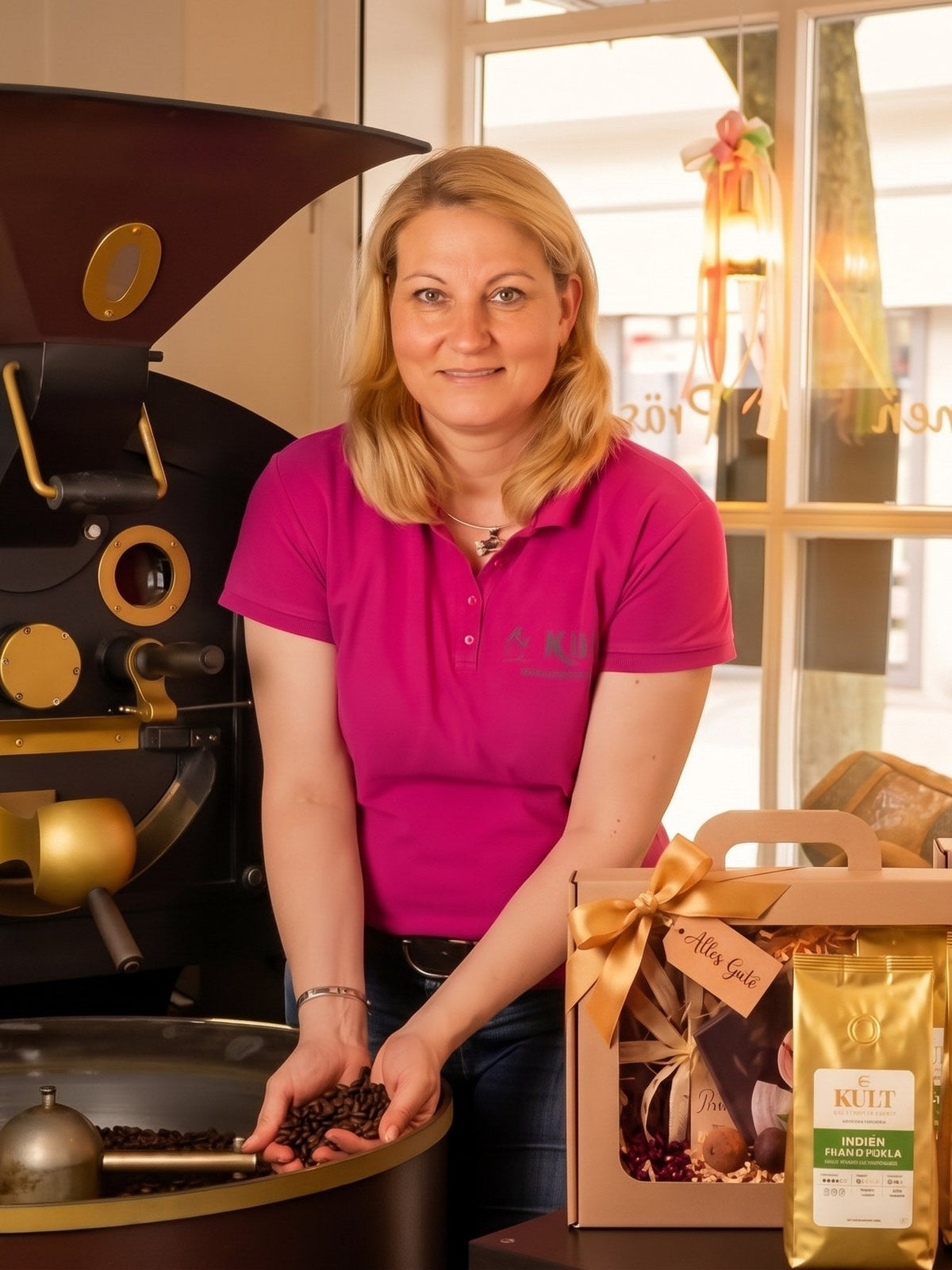 Alexa Hasecker, Rösterin und Inhaberin, in der Kult Rösterei